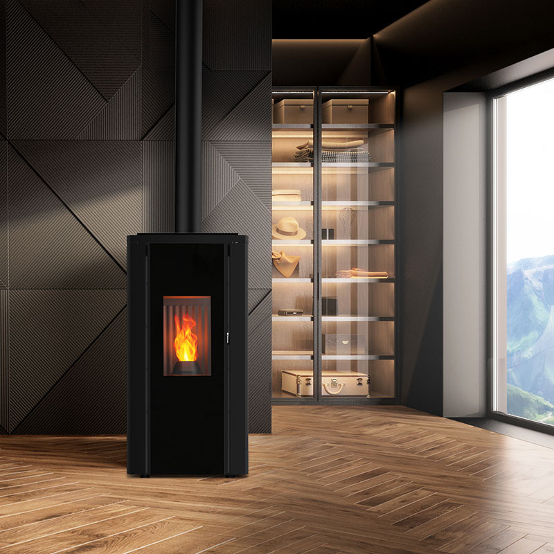 Poêle à granulés étanche (sortie dessus concentrique) Cristallo Silenzio Up 9.2 kwETNA Luxe