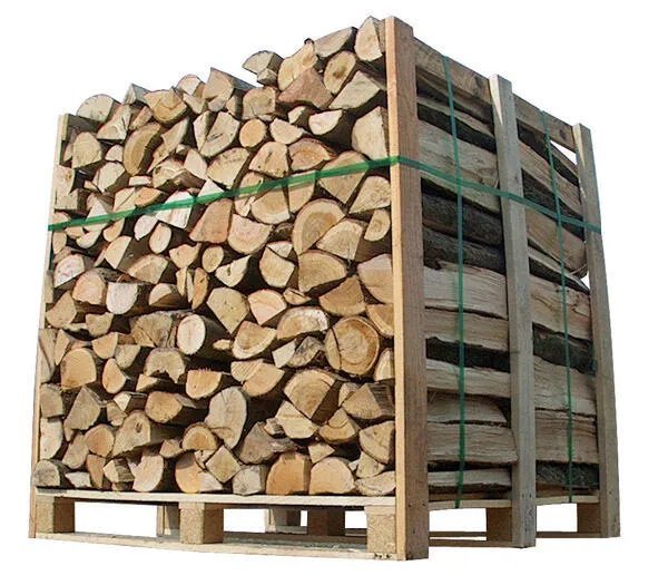 40 CM – 3 STÈRES – BOIS DE CHAUFFAGE – MÉLANGE DE BOIS DUR – PALETTE